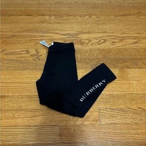 Burberry Kids Black Leggings Size 6